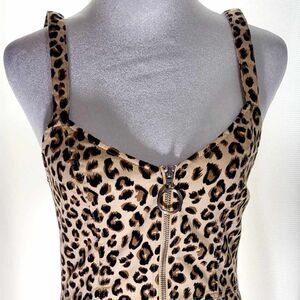 H & M Divided Leopard mini dress new with tag  Size  6